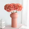 Decoratieve bloemen enkele vintage Amerikaanse Hydrangea's Simulatie Fake Flower Flaarm laaide rand klein voor ambachten wieden Decor Christmas