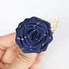 Decoratieve bloemen 5Pieces/tas formele gelegenheid corsage handgemaakte maat 4.5 cm stof rozen bruiloft boutonniere feest prom broche kleding