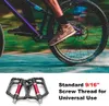 Bike Pedals ROCKBROS Bicycle Pedal Ultralight Cycling Non-slip Cleat Aluminum Alloy Mountain Quick Release Footboard MTB Bike Accessories 0208