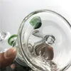 Nieuwe 14 mm vrouwelijke glazen waterbongs met dikke pyrex roodblauw handgreep recycler dab olieligingen beker bong