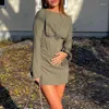 Casual Dresses Ordifree 2023 Spring Autumn Women Sexy Corset Dress Long Sleeve Backless Bodycon Mini Party