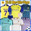 3xl 22 23 Al Nassr FC Soccer Jerseys Ronaldos 2022 2023 Martinez Aboubakar Talisco Ghislain Player Version Women Kids Kits Soques