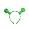 Shrek Hairpin Ears Headband Head Circle Halloween Children 성인 쇼 헤어 후프 파티 의상 품목 상관 파티 용품 헤어 액세서리