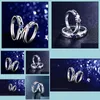 Pareja Anillos Bastante Para Mujeres Hombres Esign 925 Sterling Sier Wedding Crystal Gemstones Drop Delivery Jewelry Dhge0