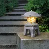 Lawn Lamps Creative Pavilion Shape Grassland Light Villa Courtyard Garden Lane Landscape Park Real Estate Decorative Lamp