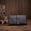 Code 9 Echtes Leder Mode Männer Frauen Brieftaschen Lange Mann Kupplung Geldbörse mit Münzfach Kartenhalter Handtasche Hohe Qualität227p