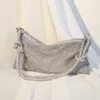 Totes Bag New Annodato strass borse borse Full Diamond Cena fatta a mano ascellare banchetto mano femminile 230208