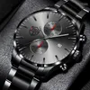 Montres-bracelets De Luxe De Mode Hommes Montres Pour Hommes En Acier Inoxydable Quartz Montre-Bracelet Calendrier Horloge Lumineuse Homme D'affaires Casual En Cuir Moun