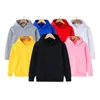 Hoodies tröjor mode barn pojke hoodies våren höstflickor avslappnade hoodies tröjor barns fasta färg hoodies tröjor 230208