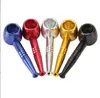 Smoking Pipe aluminum alloy smoke pot creative metal pipe multi-color removable cleaning bag pot