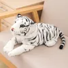 46CM Simulation Tiger & Leopard Tissue Box Plush Toys Stuffed Animal Dolls for Room Car Sofa Paper Holder Napkin Case Gifts LA513