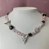 Chaînes 8 boule champignon étoile coeur fée Y2k collier de perles Funky mignon Kawaii Boho cadeau esthétique bijoux d'été mode 2023 femme