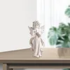 Dekoracja imprezy 2x żywica retro modlitwa Angel Girl Figurine Fairy Modlitwa Sculpture