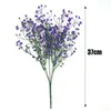 Flores decorativas Flores de casamento artificial Acessórios para decoração de casa Fake Plants Fake Gardyard Jardim Decoração de parede do vaso Diy Diy Vaso