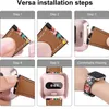 Fitbit versa 3 bande de sens bandes en cuir véritable bracelets en cuir de remplacement souple bracelets pour femmes hommes