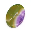 Charms 1Pcs Natural Stone Pendants Egg Shape Agates For Women Jewelry Making Diy Bracelet Necklace Accessories Size 30X45Mm Dr Dht6M