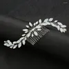 Fermagli per capelli Pettini con strass per donna Accessori per diademi Ornamenti per la testa da sposa Copricapo Accessori per clip Pour Cheveux