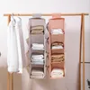 Storage Boxes 2/3/4 Layers Clothes Holder Closet Organizer Hanging Bag Durable Foldable Rack Household