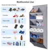 Storage Boxes Over The Door Shoe Organizer 14 Pockets Hanging Narrow Rack For Dorm Closet Space Saving