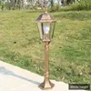 Pièce rétro LED lampadaire extérieur étanche Vintage pelouse lumière cour Style jardin rue classique en aluminium pôle