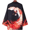 Etnische kleding Japanse stijl lange mouwen Haori Chinees Phoenix Kimono Cardigan Mannelijke en vrouwelijke student gewaad causaal shirt