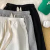 Women's Shorts Cotton for Women Waffle Straight Five Points Sports Pants Summer White Casual Wide Leg Ropa De Y2302