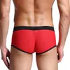 Mutande Marca Uomo Boxer Pantaloncini Sexy Biancheria intima da uomo Pene Gay Mutandine di nylon Erotic Sissy Lingerie Uomo Uomo