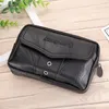 Taille Tassen Men Cowhide Leather Fanny Bag Classic Texture Creative Design Chic Business Solid Mobile Phone Belt Bum Pouch 230208