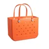 Stor EVA Beach Bag Fashion Totebag Pineapple Leopard Print Gummipåsar Utomhushandväska Soft Silicone Travel Storage Bag 230208274L