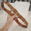 Mens Belt Luxury Designer cowskin b￤lten Smooth Buckle Fashion Woman Midjeband Casual Brown Belt Lady Cintura Ceintures B Beltbredd 3 cm