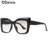 Sunglasses 53288 Square Oversized Cat Eye Sunglasses Fashion Women Shades Uv400 Vintage Glasses G230206