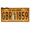 Nummernschild, Metallgemälde, Autonummer, Retro-Gemälde, Route 66, Metall-Nummernschild, Wanddekoration, Bar, Kneipe, Garage, Wanddekoration, Film, Blechschilder, 30 x 15 cm, w01