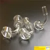 4mm d'épaisseur quartz banger 14mm 18mm mâle femelle 45 degrés 90 degrés clous sans dôme pour plates-formes pétrolières bangs en verre