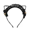 Lace Cat Ears Hoofdband Dames Girls Hair Hoop Party Decoratie Sexy Lovely Cosplay Halloween Kostuum Haaraccessoires GC18951105649