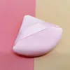 Korte fluwelen make-up driehoekig poeder puff waaiervormige luchtkussen make-up puff make-up spons schoonheid gereedschap