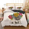 Ensembles de literie Homesky Puppy Pug Set 2/3 pcs 2023 Mignon Chien Housse de couette Joli motif Couette et taie d'oreiller lit