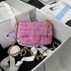 Bolsa de compras bolsa crossbody saco de esmalte fivela retro pingente dupla all cobre 24 material de l￣ de hardware