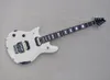 Sol el 6 telli Beyaz Elektro Gitar Floyd Rose Rosewood Kıvrığı