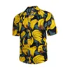 Zomer Hawaii Broken Flower Shirts For Men Vacation Sandy Beach korte mouw revers jeugd met eencasual losse losse shirt cs08