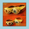 Band Rings Engagement Punk Gothic Exaggerated Vampire Blue Brown Color Eye For Women Drop Delivery Jewelry Dh5Cm