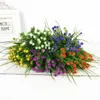 Decorative Flowers Multicolor Gypsophila Bouquet Bud Stars Simulated Baby Breath Silk Flower For Family Wedding House Home Decor