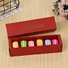 Macaron 6 Packs Mini Cupcake Boxes With Lid Drawer Packaging Box For Party Chocolate Box tt0208