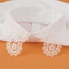 Bow Ties Women Chiffon Fake Collar Female Detachable Collars Lapel Half Shirt Blouse Dress Decorative Sweater Flase Tie Accessory