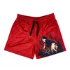 Herenshorts Anime Sport Heren Dames Klassiek GYM Workout Mesh Eén laag Hardlopen Fashion Design Zwemmen Fiess