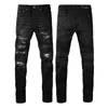 Jeans Jeans Classic Hip Hop Pants estilistas Jeans desgastados motociclista Jean Slim Fit Jeans