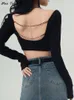 Casual Dresses Summer Backless Wrap Sexy Mini Women Hollow Out Hang Neck Chic Female Designer Elastic Skinny Fit Party 230208