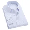 メンズカジュアルシャツプラスサイズsから8xlフォーマルシャツstriped長袖ノンアイアンスリムフィットドレスソリッドツイルソーシャルマン衣類230208