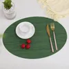 Table Mats Oval Mat Heat Insulation Anti-skidding Bowl Cup PVC Dinning Placemat Kitchen Accessories Tools