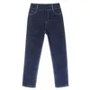 Jeans Fashion Baby Solid Blue Denim Trousers For Big Boys Casual Washing Loose Children Long Pant Fat Boy Clothes