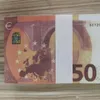 Świąteczne dostawy imprez 2020 50 USA Realistyczne pieniądze rodzinne euro lub papierowy banknot rekwizytowy 037 do gry kopiuj kolekcję gier dla dzieci 100pcs/ akxu